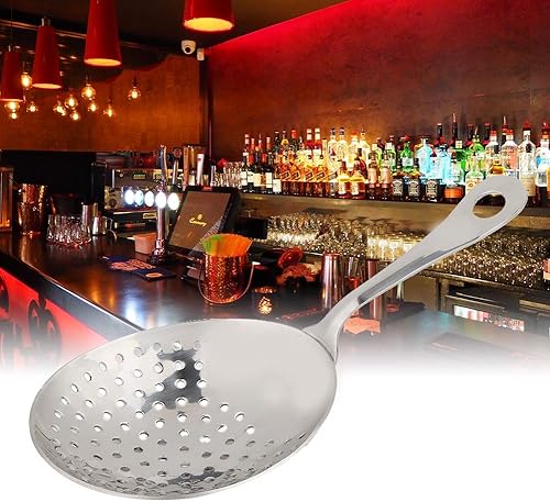 Miniatura 5 de Colador de espumadera de acero inoxidable, filtro de bebida helada, colador de cuchara, coctel, barman, herramientas, accesorio, cocina, freír,