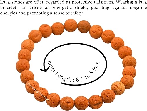 Miniatura 575 de Amazing Gemstone Pulsera de cristal para mujeres y hombres, pulsera de cristal curativo de protección, pulsera elástica con cuentas de piedras