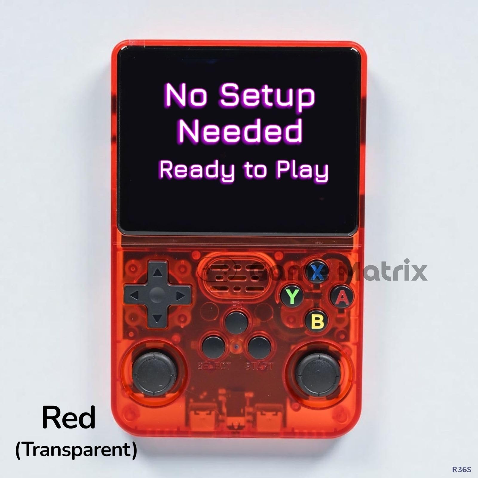 R36S Retro Handheld Video Game Console – up to 512GB, 100K Classic Games, Dual RAM Chips, 3.5" HD Screen, Linux OS, Fast Dispatch, QC Verified — view 5