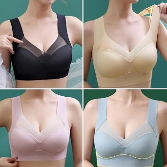 Seamless Bra, Bras for Women, Seamless Sexy Push Up Wireless Bra for Seniors