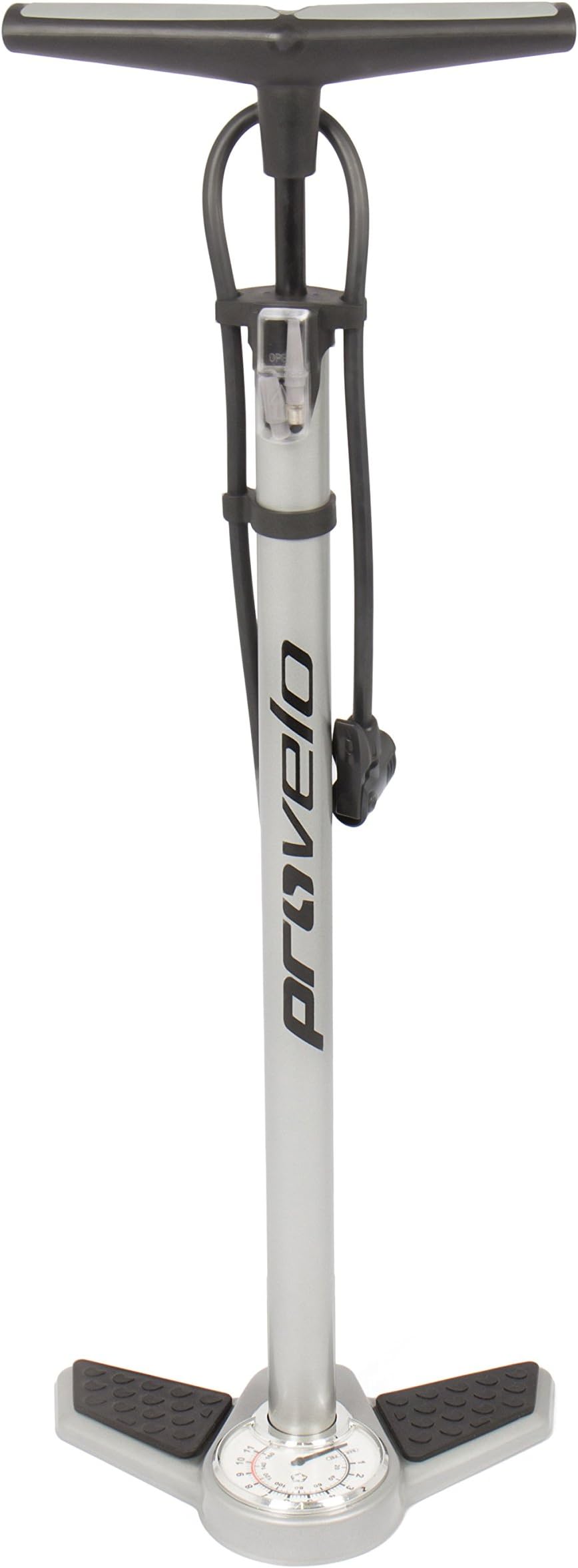 Provelo Air Pump – Cycle Pump with Pressure Gauge and Universal Double Pump Head – Bike Pump Includes Adapter Set