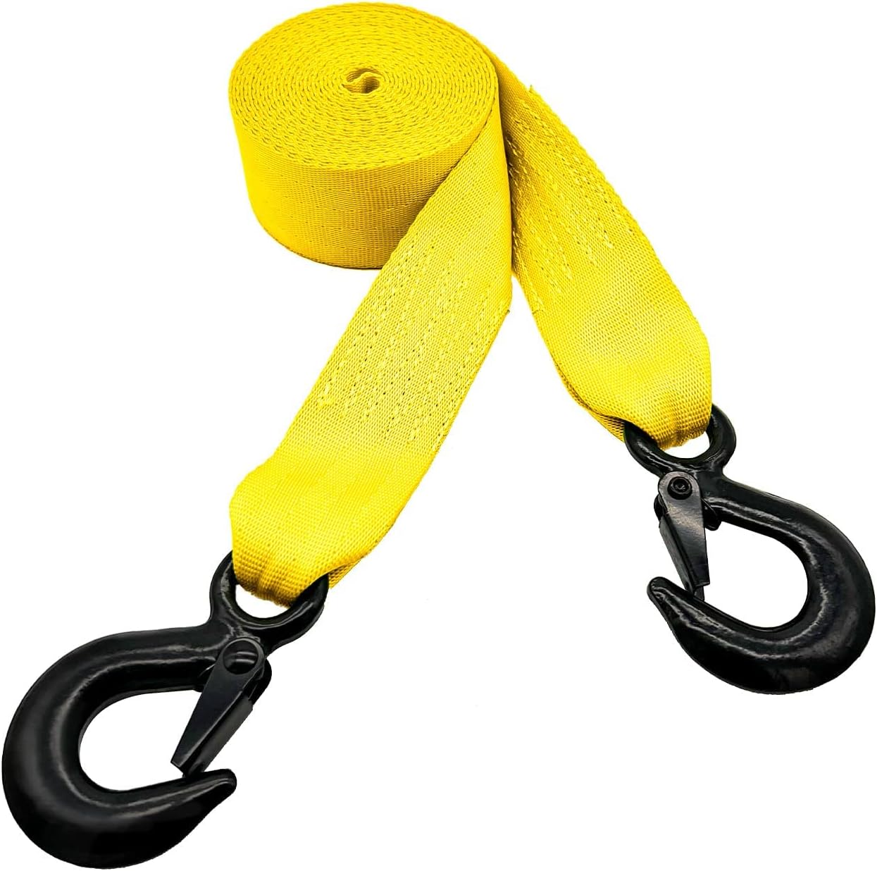 SmartStraps 20’ Tow Strap with Loop Ends, Yellow 17,000lb