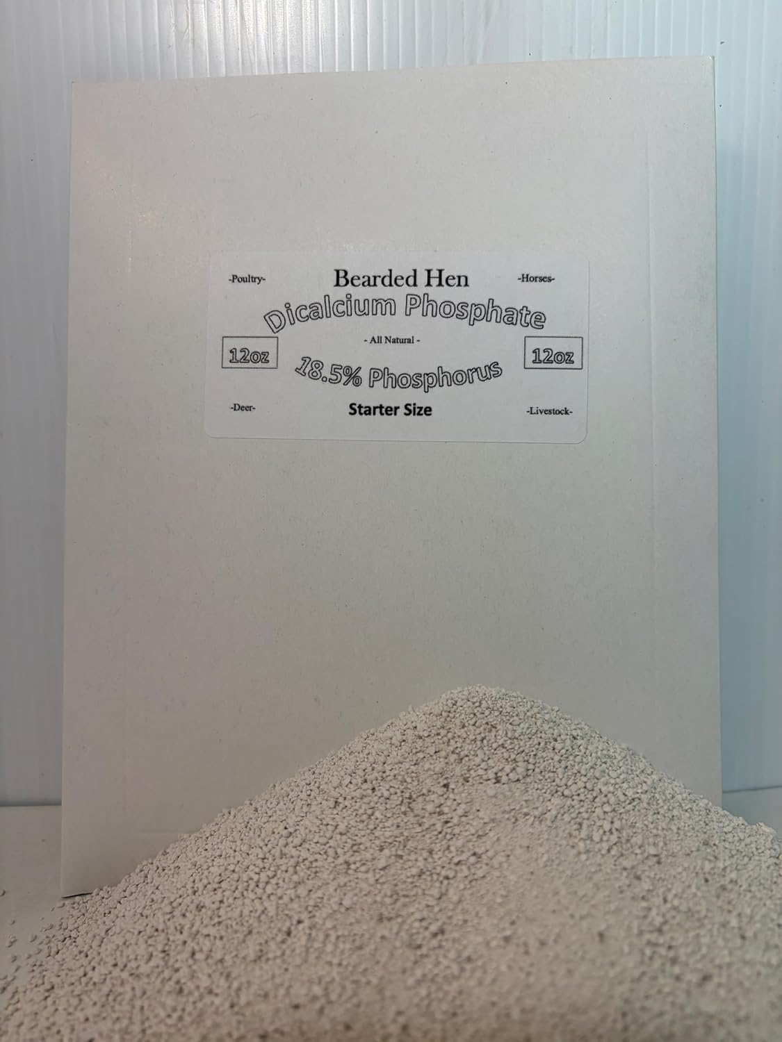 Dicalcium Phosphate 19LB - Mineral Supplement for Deer, Horse, Cow, Poultry - Calcium & Phosphorus for Healthy Bone Structure & Antler Growth - Great for Plants/Gardens (19 Pound)