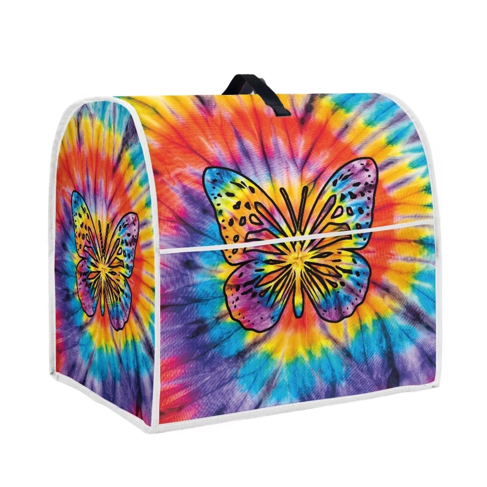 chaqlin Tie Dye Stand Mixer Cover for Kitchen 6-8 Quart Mixer, Butterfly Print Small Appliance Dust Covers Universal for Air Fryers, Coffee Makers Kitchen Decor