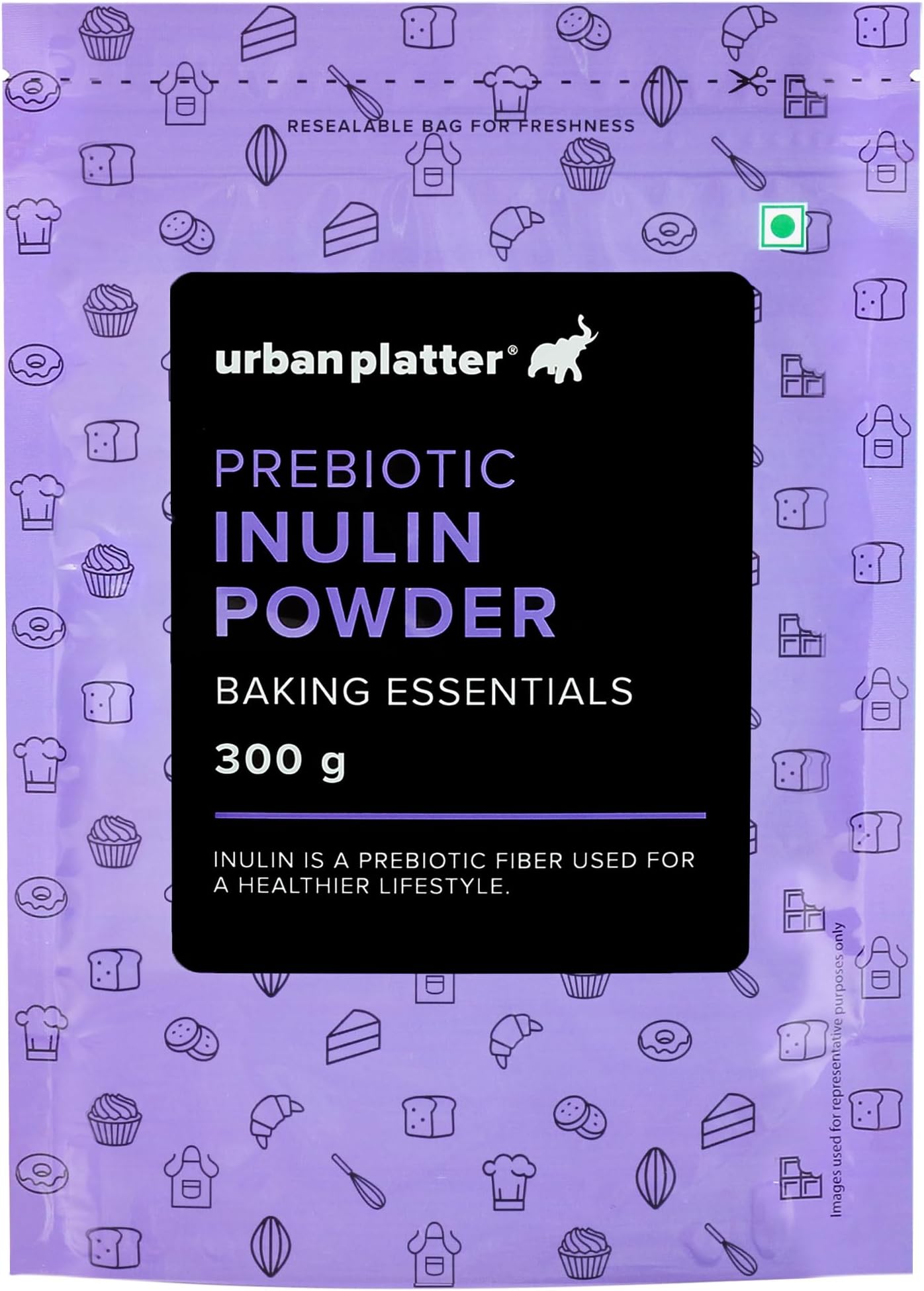 Urban Platter Inulin Powder, 300g (Fructo-Oligosaccharides | FOS | Prebiotic & Rich in Soluble Dietary fibre | Supports Gut Health)