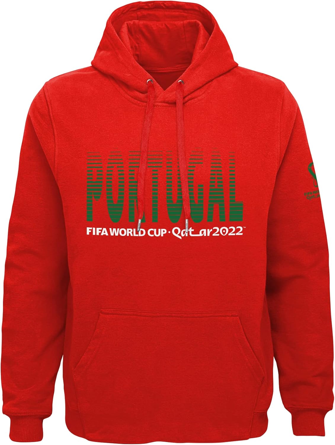 Outerstuff Men's FIFA World Cup Country Fade Fleece Hoodie Portugal World Cup Soccer Team Medium Red