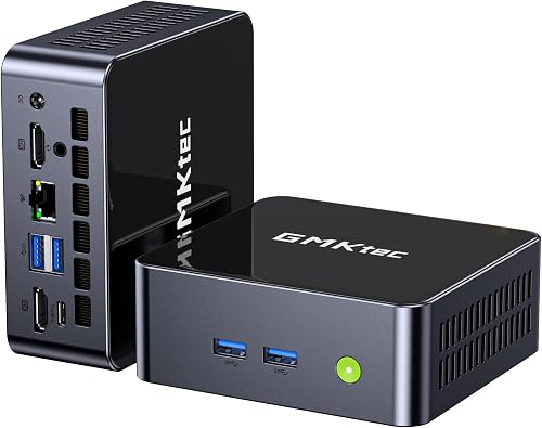 GMKtec M3 Pro Mini PC Intel Core i5-13500H(12C/16T 4.7 GHz) | 32GB DDR4 RAM 1TB NVMe SSD, Intel Iris Xe Graphics (MAX 1.45GHz) Triple 4K Display, WiFi 6, BT5.2, USB-C, HDMI