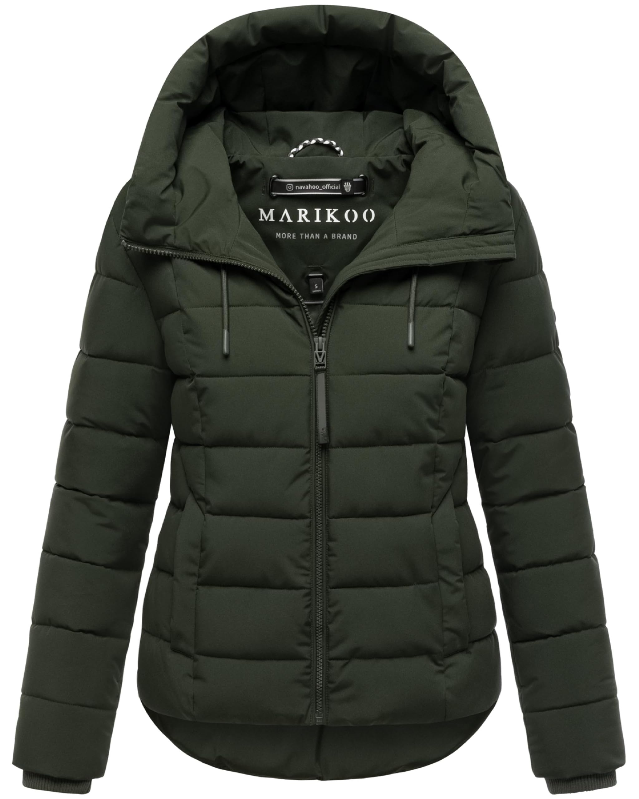 MARIKOO Damen Winterjacke warme Steppjacke mit Kapuze Tayenaa 16 XS-XXL