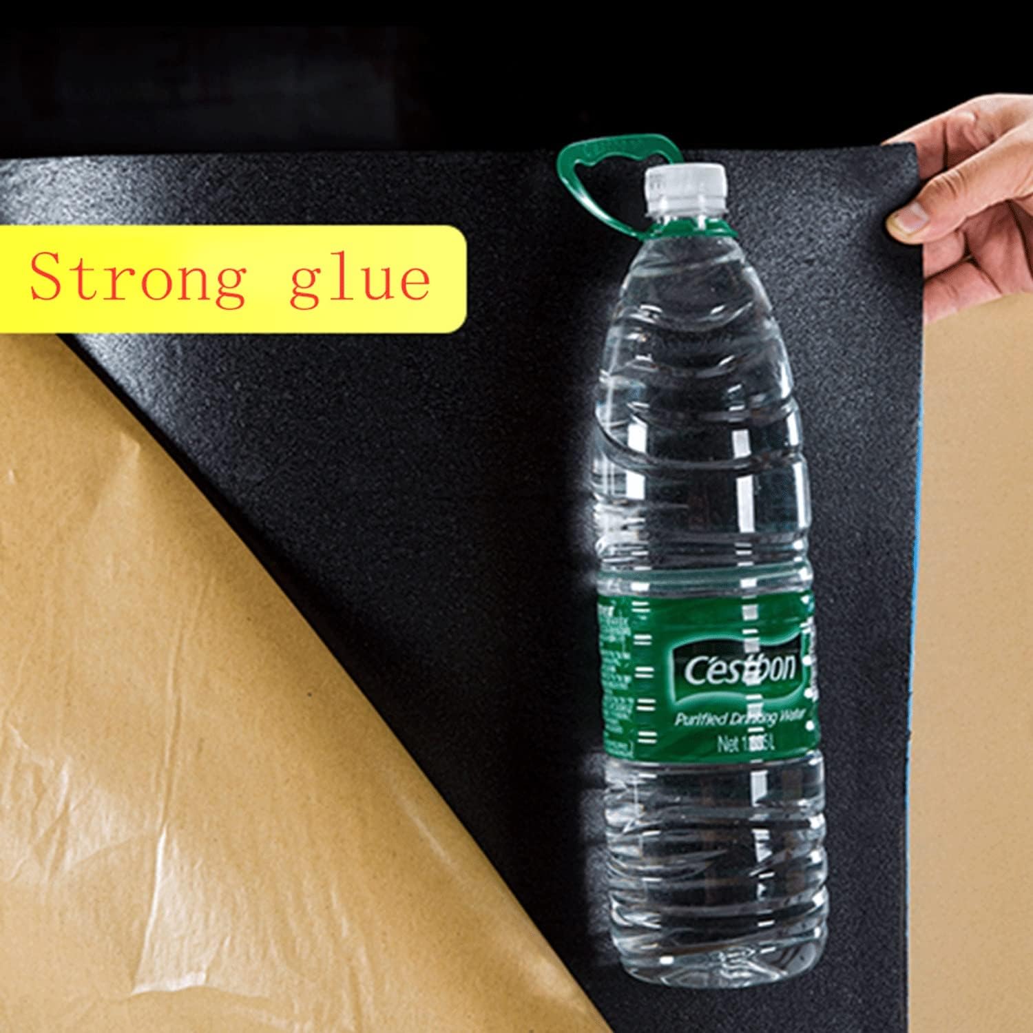 Auto heat insulation pad bottom foam self-adhesive sound-absorbing, heat insulation board, flame retardant rubber sponge, used to protect pipes and heat insulation. ( Color : 1m*1m , Size : ID10mm )