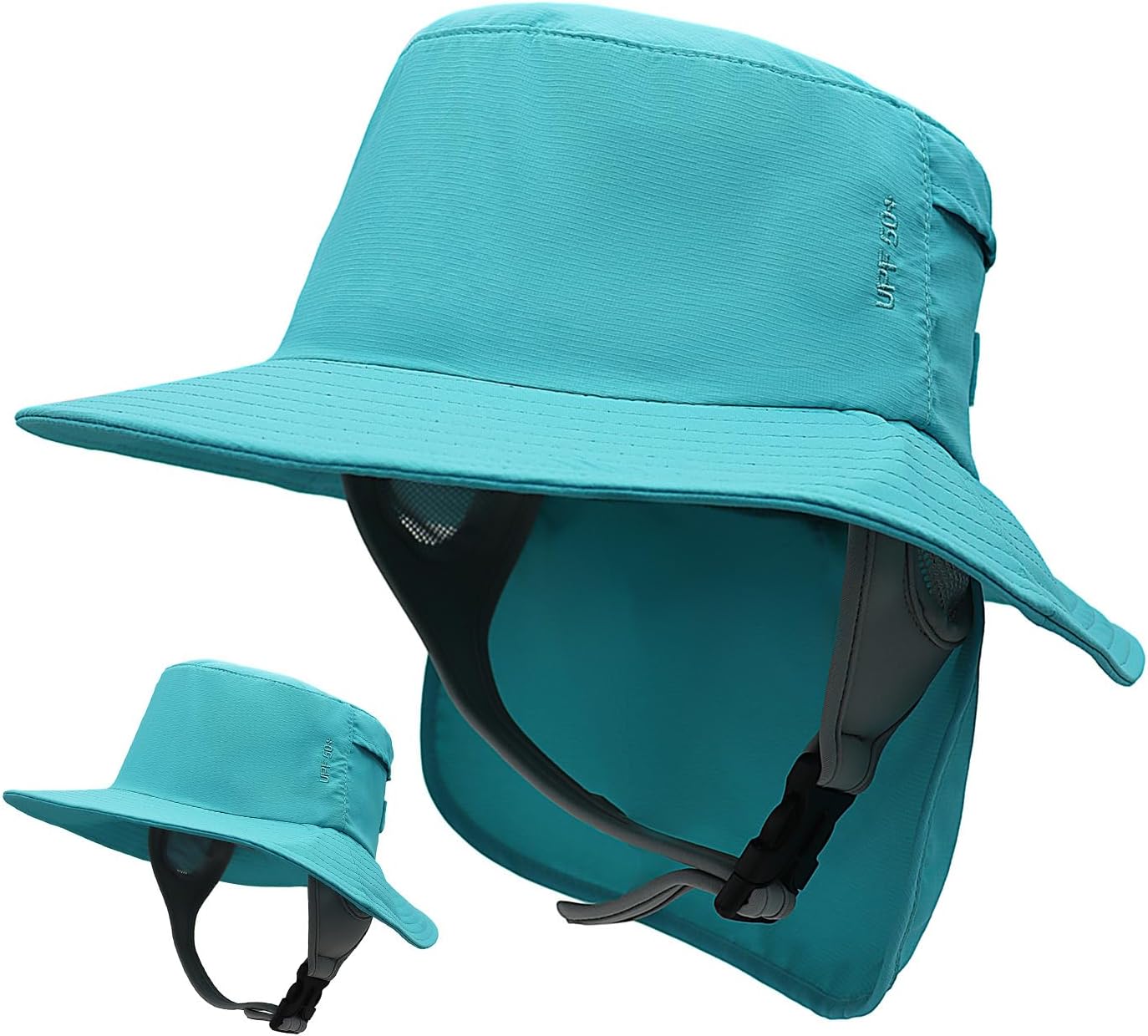 Surf Hat Bucket Beach Sun Hats with Chin Straps for Surfing,Boating,Riding,Watersports Men, Women