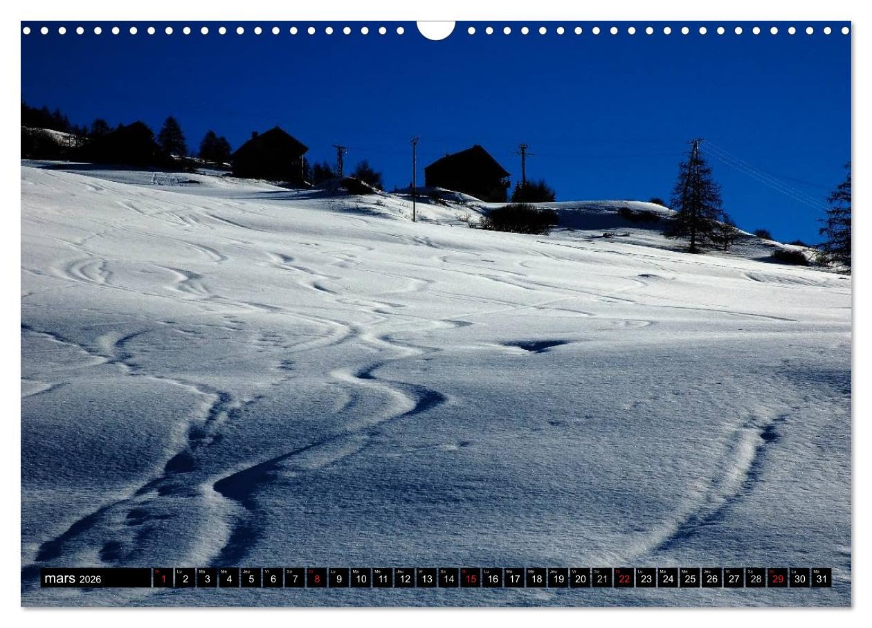Neige sur les Hautes Alpes (Calendrier mural 2026 DIN A3 vertical), CALVENDO calendrier mensuel: Paysages des Hautes Alpes