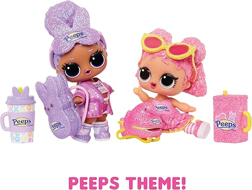 Miniatura 5 de LOL Surprise Loves Mini Sweets - Peeps Peludo Pollo con muñeca coleccionable, 7 sorpresas, tema de Pascua de primavera, muñeca pequeña de edición