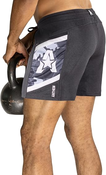 Anthem Athletics Hyperflex 5" 7" 9" Mens Workout Shorts Gym HIIT Training | 4-Way Stretch, Unrestricted Mobility, Weightlifting, Running, HIIT, WOD, Zipper Pockets, Moisture Wicking