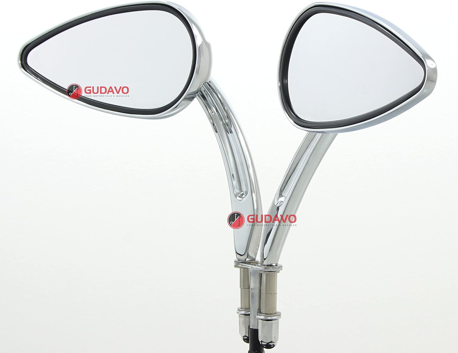 Motorcycle mirrors chrome universal skull mirror M8 M10 Mirrors compatible with Kawasaki Harley Davidson Honda Yamaha Suzuki BMW TRIUMPH MOTO GUZZI