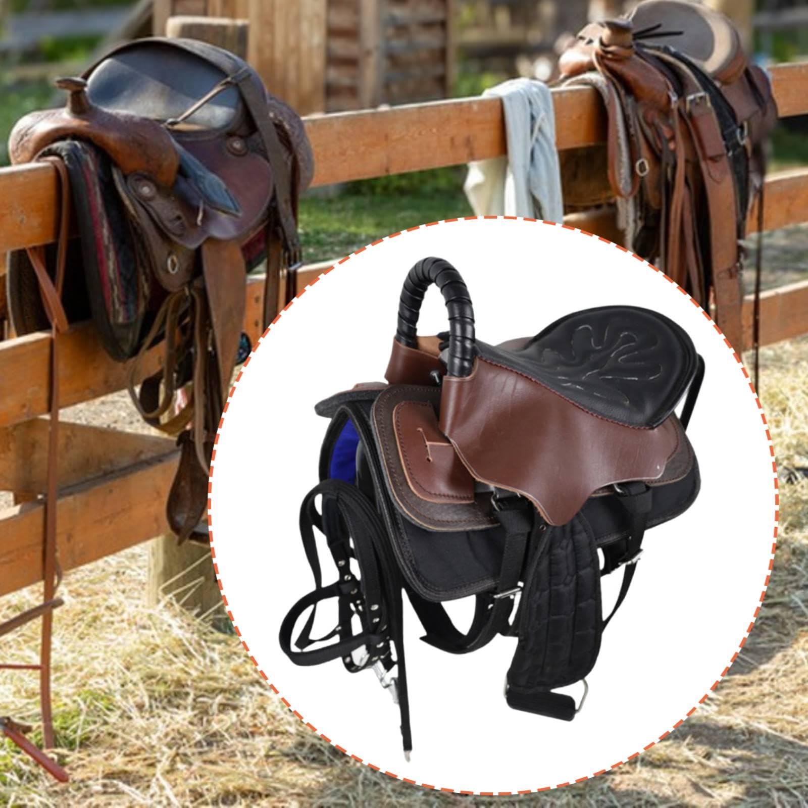 Par de Sillines, Asiento de Equitación, Fácil Montaje, Accesorios Deportivos Antideslizantes, Cómodos, Cojín para Equipamiento