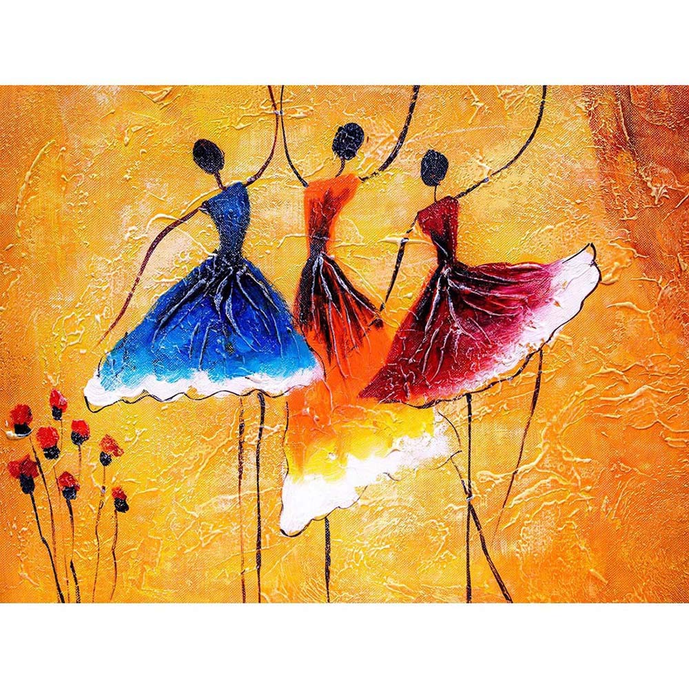 Wee Blue Coo Ballet Dancers Painting Art Print Poster Wall Decor 12X16 Inch