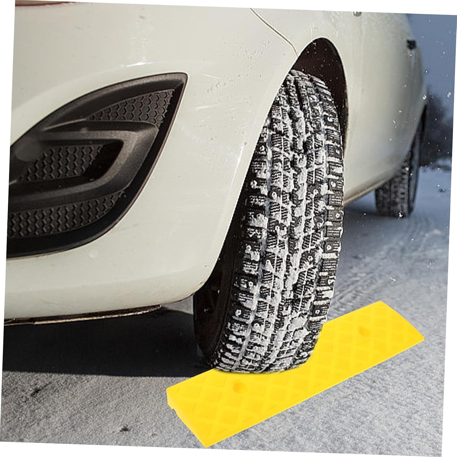 Amosfun Heavy Duty Rubber Curb Ramp for Driveway Portable Ramp for Cars and Motorcycles 6,000 lbs Load Capacity for Sidewalks and Loading Docks
