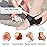 Heel Protectors, Heel Cups for Heel Pain, Heel Support, Thicken&Breathable, Idea for Plantar Fasciitis Relief, Bone Spur, Achilles Tendinitis, Gel Heel Pads, Silicone Heel Cushion for Men & Women