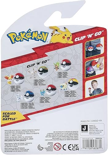 Miniatura 7 de Pokémon PKW3132 - Clip 'n'Go Poké Balls - Fynx & Pokéball, Pokémon oficial con figura de 2.0 in