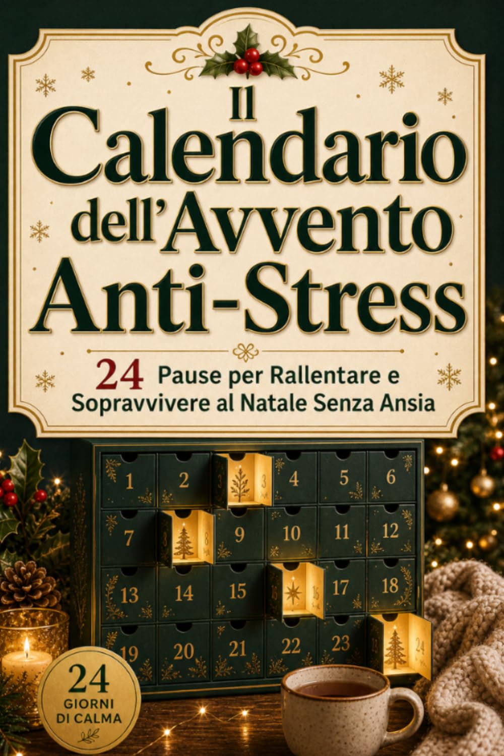Il Calendario dell'Avvento Anti-Stress: Calendario Avvento 2026 per Adulti, da Riempire. 24 Pause per Rallentare e Sopravvivere al Natale Senza Ansia. Regali di Natale Originali per Lui, per Lei.