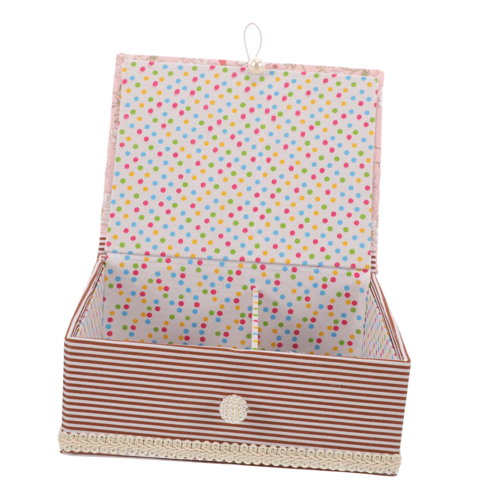 STOBOK 3stücke Nähkorb Für Zuhause Tragbare Nähbox Mit Aufbewahrung Für Nadeln Fäden Und Knöpfe Für Bastelarbeiten Und Studenten Kleine Praktische Organizer Mit Floralen Mustern