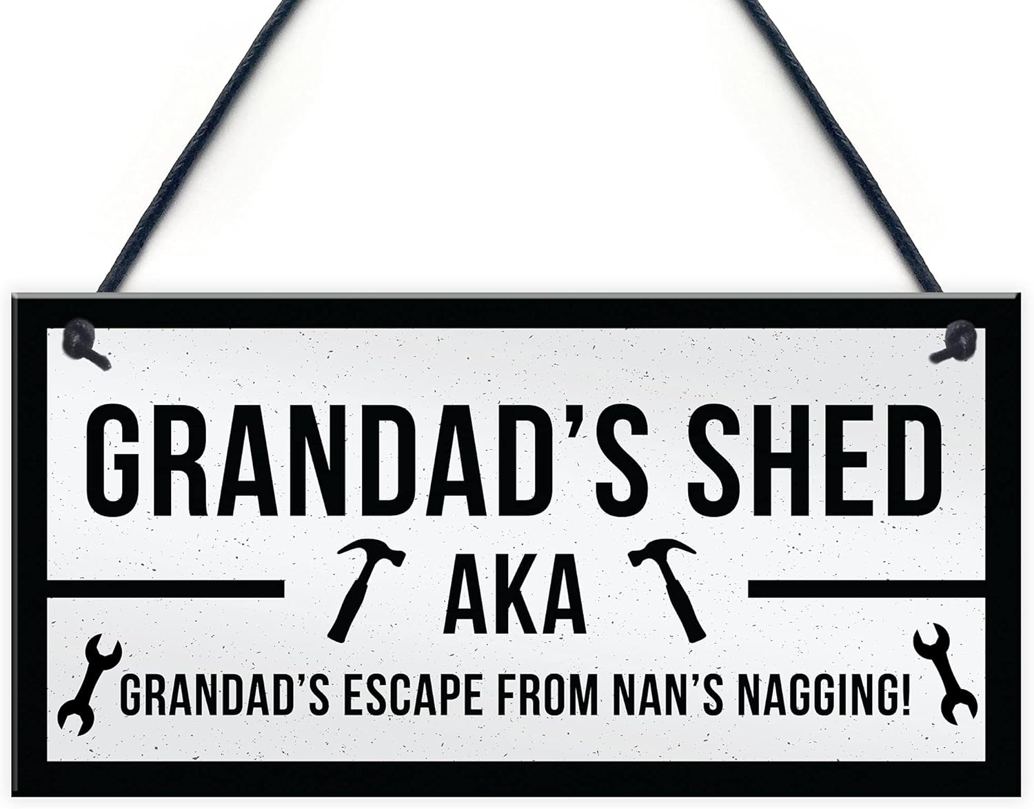 RED OCEAN Funny Shed Sign For Grandad Hanging Garden Man Cave Sign