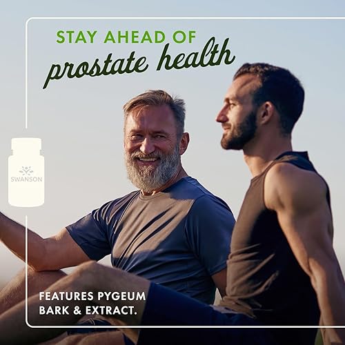 Miniatura 9 de Swanson Pygeum - 120 cápsulas, 400 mg cada una, suplemento de hierbas para la salud de la próstata masculina, la vejiga y el tracto urinario