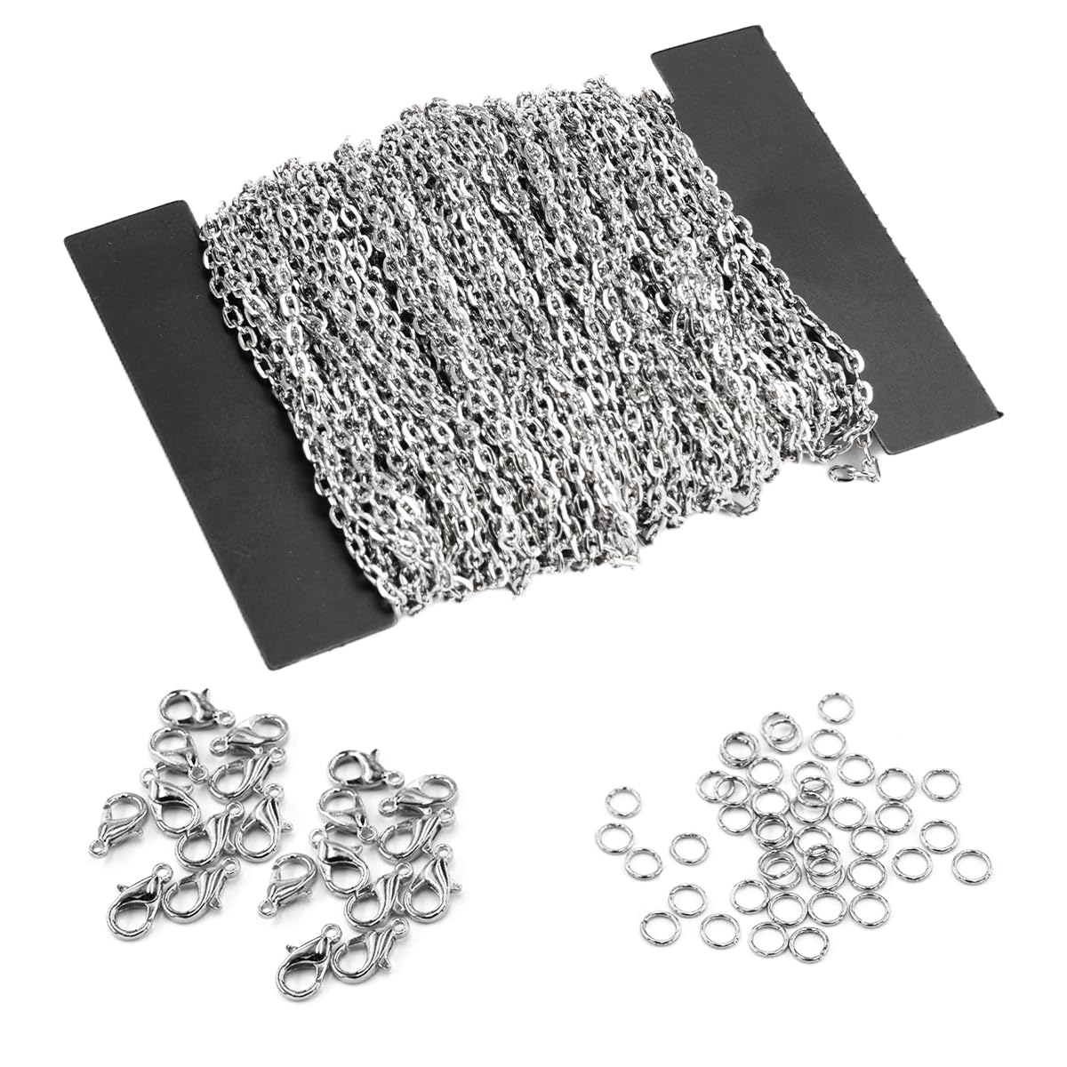 1.8m 2MM Argento Placcato Saldato Rame Catena Gioielli Creazione Catena