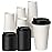 YEEHAW 100 Pack 16 oz Disposable Coffee Cups with Lids, Heat & Leak-proof Paper Cups, to Go Coffee Cups for Hot & Cold Beverage