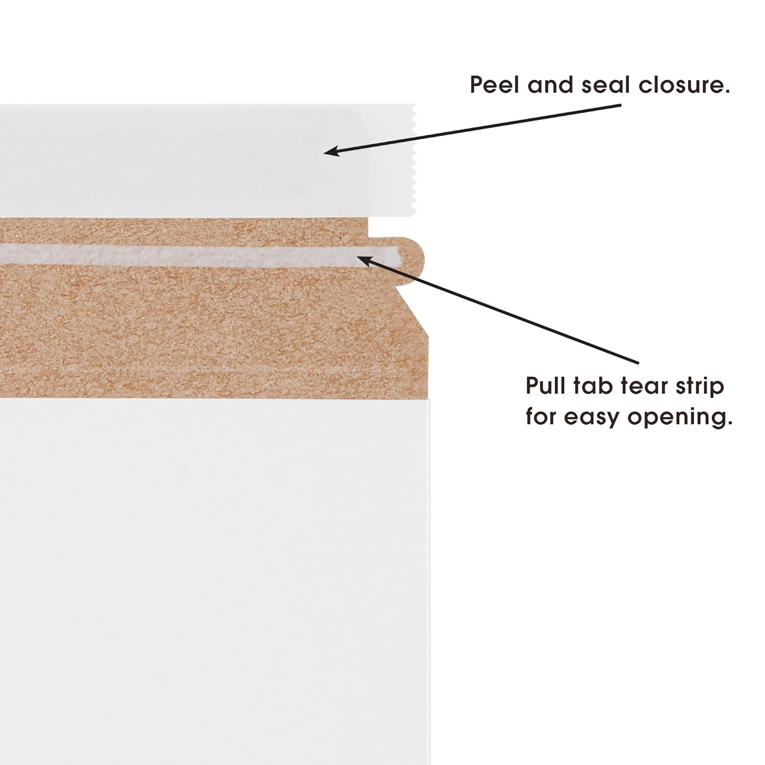 Aviditi 12 1/4 x 9 3/4" White Stayflats Lite Mailers