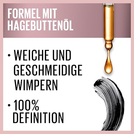 Maybelline New York Lash Sensational Luscious Mascara für voluminöse Wimpern Wimpern-Entfalter-Bürste mit Öl-Komplex für geschmeidige Definition Farbe: Very Black 95ml