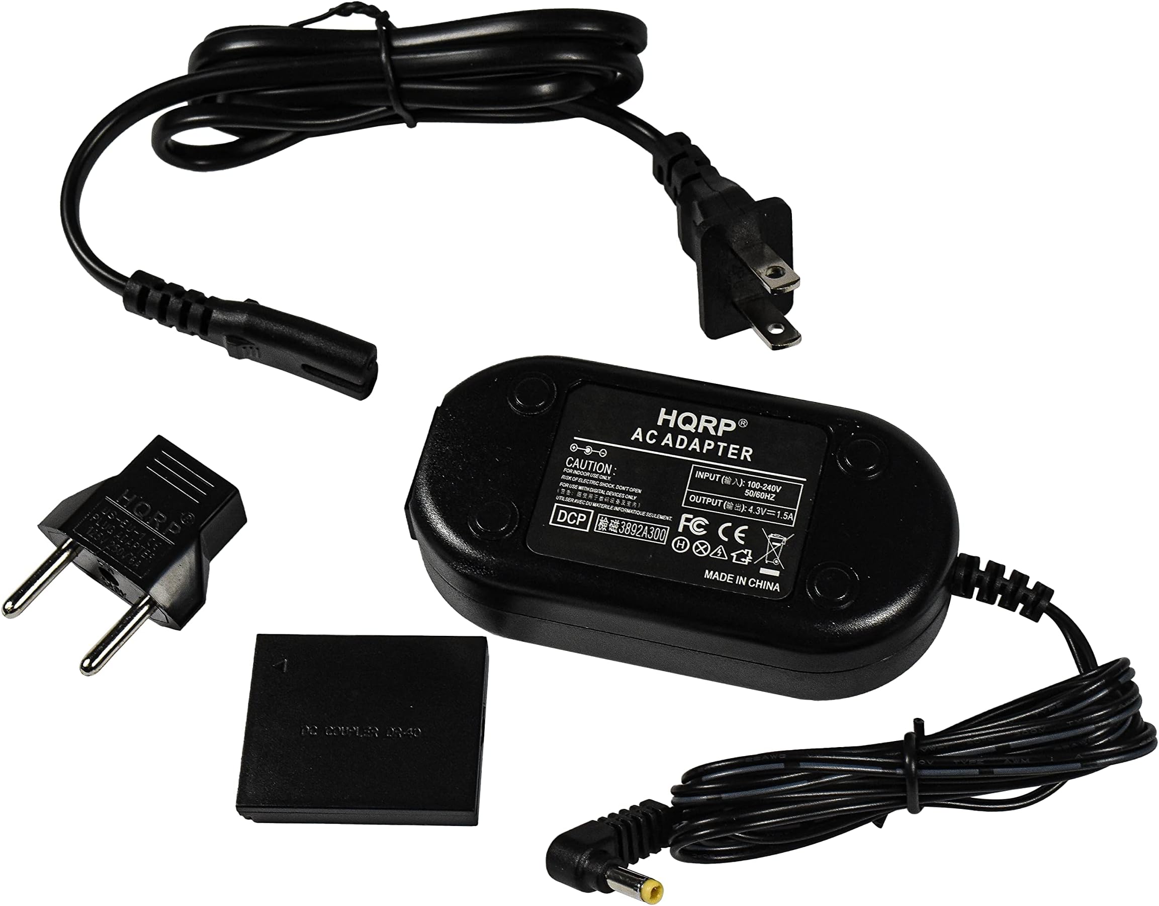 HQRP AC Adapter Compatible with Canon ACK-DC40 ACKDC40 PowerShot SX600 HS SX170 is SX500 is SX510 HS SX240 HS SX260 HS SX280 HS D10 D20 D30 S90 S95 PowerShot S120, SX170 is Digital Camera