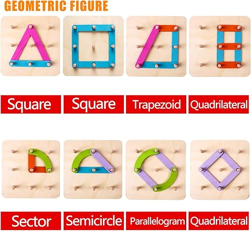 Miniatura 3 de Kizh Juego de actividades de construcción de letras y números de madera, juguetes educativos preescolares, reconocimiento de color, juego de