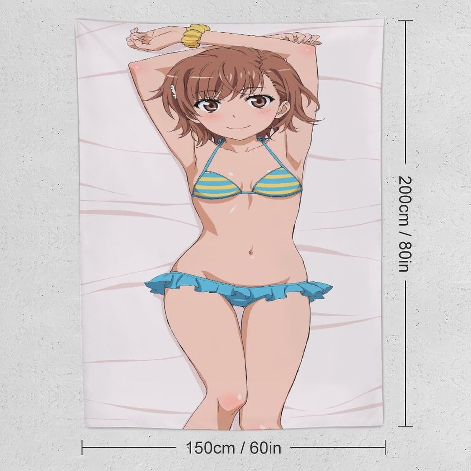 タペストリー とある科学の超電磁砲 御坂美琴 ポスター背景布 壁掛け布 インテリアアートの装飾 カーテン テーブルクロス ビーチブラ