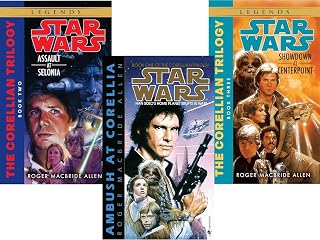 Star Wars Corellian Trilogy Book 1-3 Ambush At Corella, Assault At Selonia, Showdown At Centerpoint