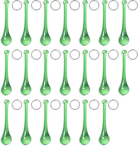 Miniatura 11 de LONGWIN 20pcs cristal lágrima lámpara colgante piezas boda fiesta árbol de Navidad decoraciones adornos