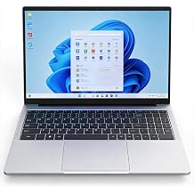 2026 Latest 15.6'' Laptop Win 11 Pro, Intel Processor 6500Y3.4GHz, 4GB RAM 128GB SSD, 1080p FHD IPS Display, Backlit Keyboard, Fingerprint, Webcam, USB 3.2 Gen1, WiFi5, Mini-HDMI, TF Card Slot