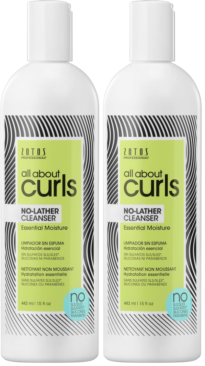 ALL ABOUT CURLS No-Lather Cleanser Shampoo | For Curly Hair | Essential Moisture | Gentle Cleansing | Suds-Free | Vegan & Cruelty Free | Sulfate & Paraben Free