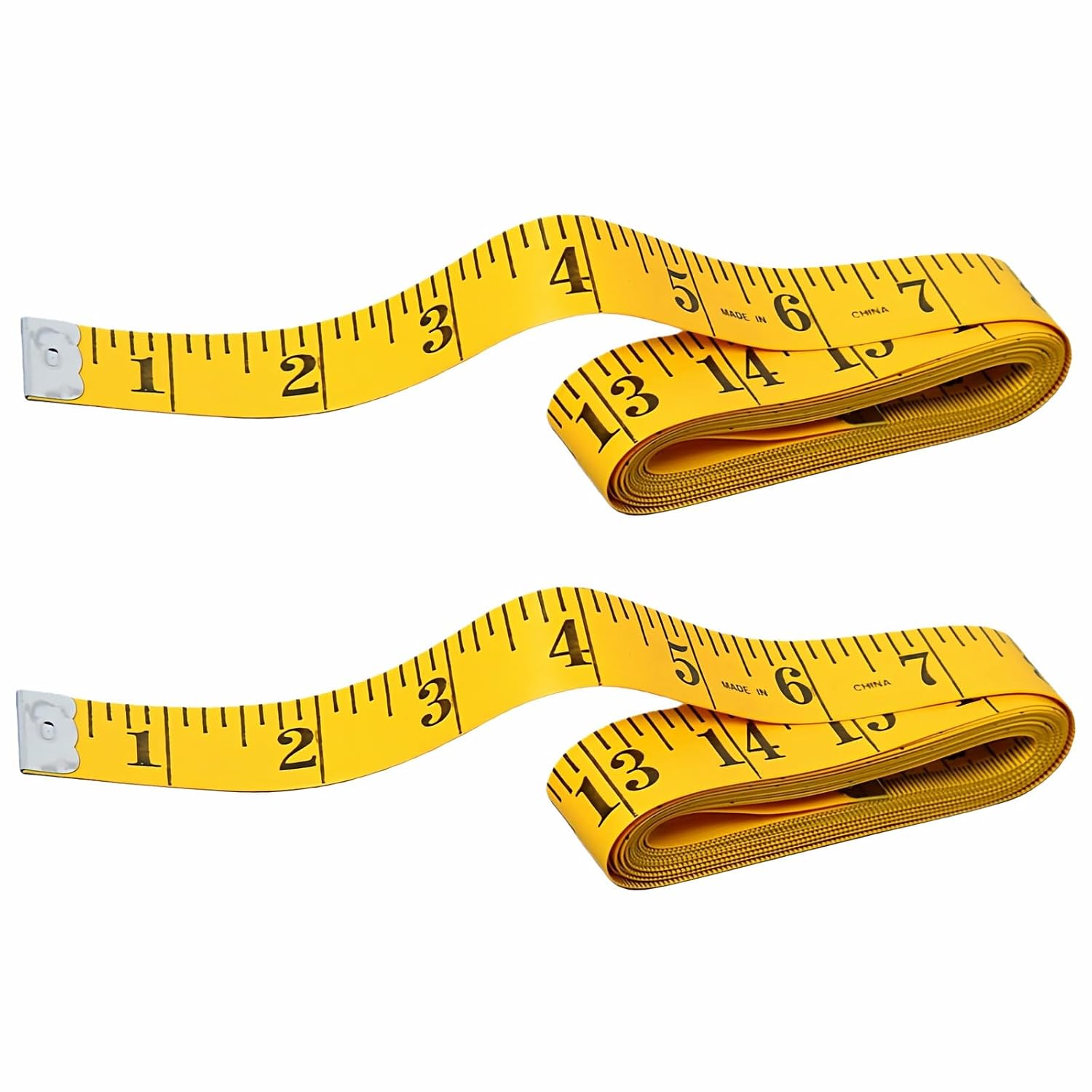 Dual-Sided 120 Inch/300 cm Sewing Tape Measure, Flexible Ruler for Body Measurements & Clothes&Crafts，Clear Print, Waterproof，Flexible PVC with Metal Ends for Sewing