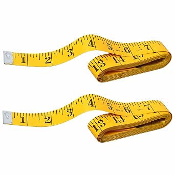 Dual-Sided 120 Inch/300 cm Sewing Tape Measure, Flexible Ruler for Body Measurements & Clothes&Crafts,Clear Print, Waterproof,Flexible PVC with Metal Ends for Sewing