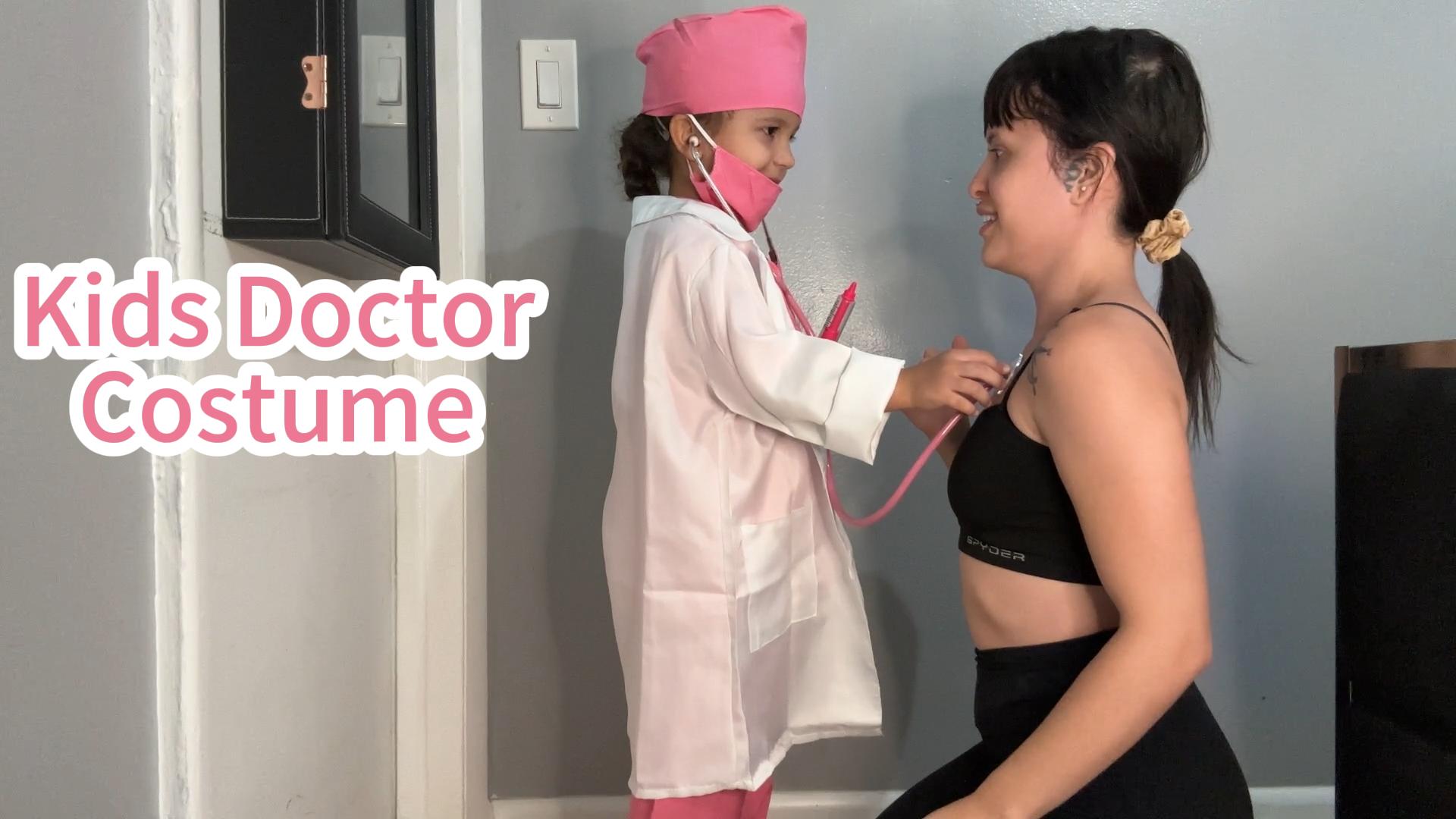 Disfraz de doctor para niños con bata miniatura 6