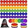 TuXHui 60 Pcs Poly Vinyl Spot Markers Rubber Floor Dots Non Slip Agility Markers Flat Field Cones for PE Gym Classes, Classro