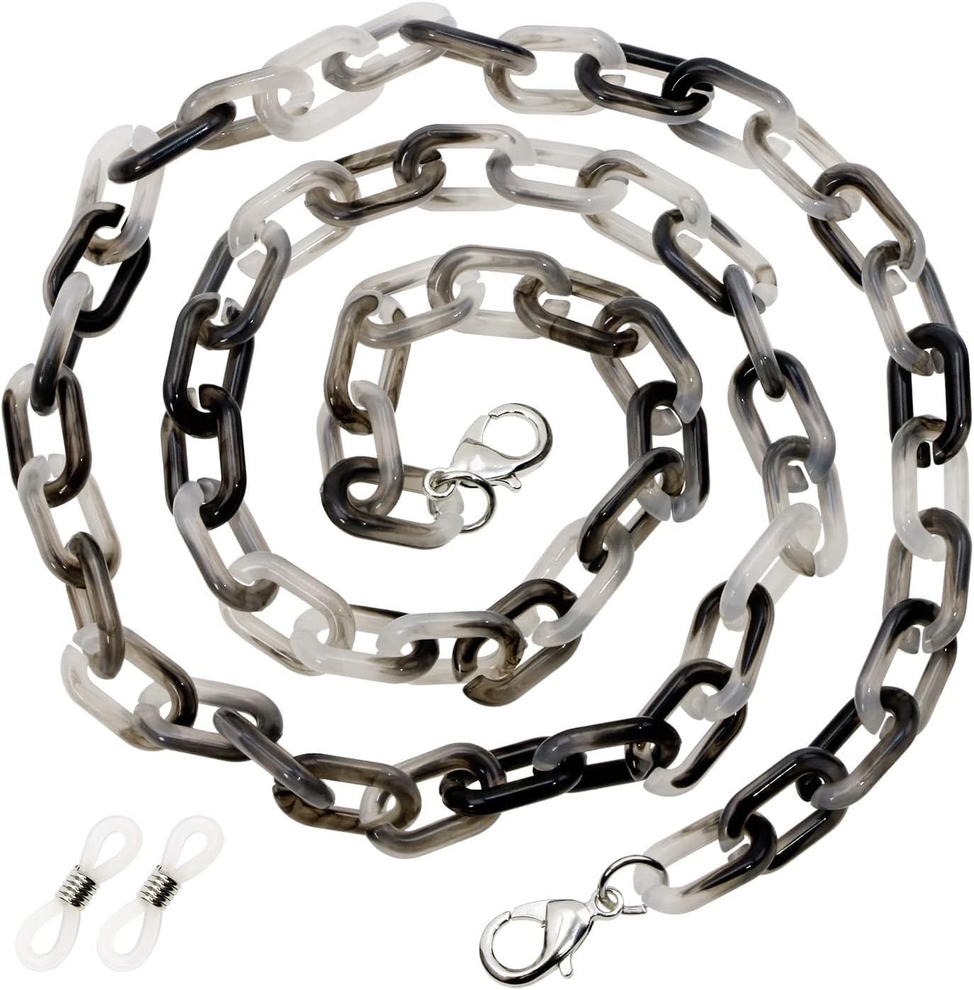 ONLYKXY Acrylic Glasses Chain Holder 60cm Eyewear Retainer Eyeglass Strap Retro Sunglasses Lanyard Necklace Decorative Chain