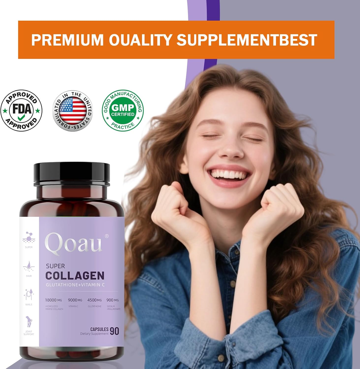 11-in-1 Multi-Collagen Peptides | Joint Support, Muscle Recovery & Stress Relief | Hydrolyzed Collagen Capsules for Active Men & Women, Non-GMO & Gluten-Free