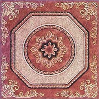 PowerSellerUSA Vinyl Self Adhesive Floor Tiles, 12x12 inches with 1.2 mm Thick 40-Pieces Contemporary Design Peel and Stick Floor Tile Stickers, Square Flooring Tiles for Kitchen, Brown Motif