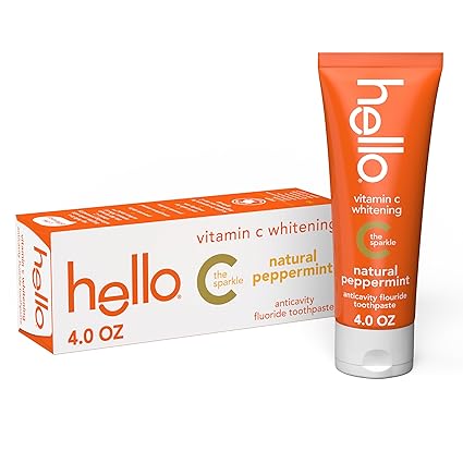 Hello Vitamin C Whitening Toothpaste with Fluoride, Teeth Whitening Toothpaste f&hellip;