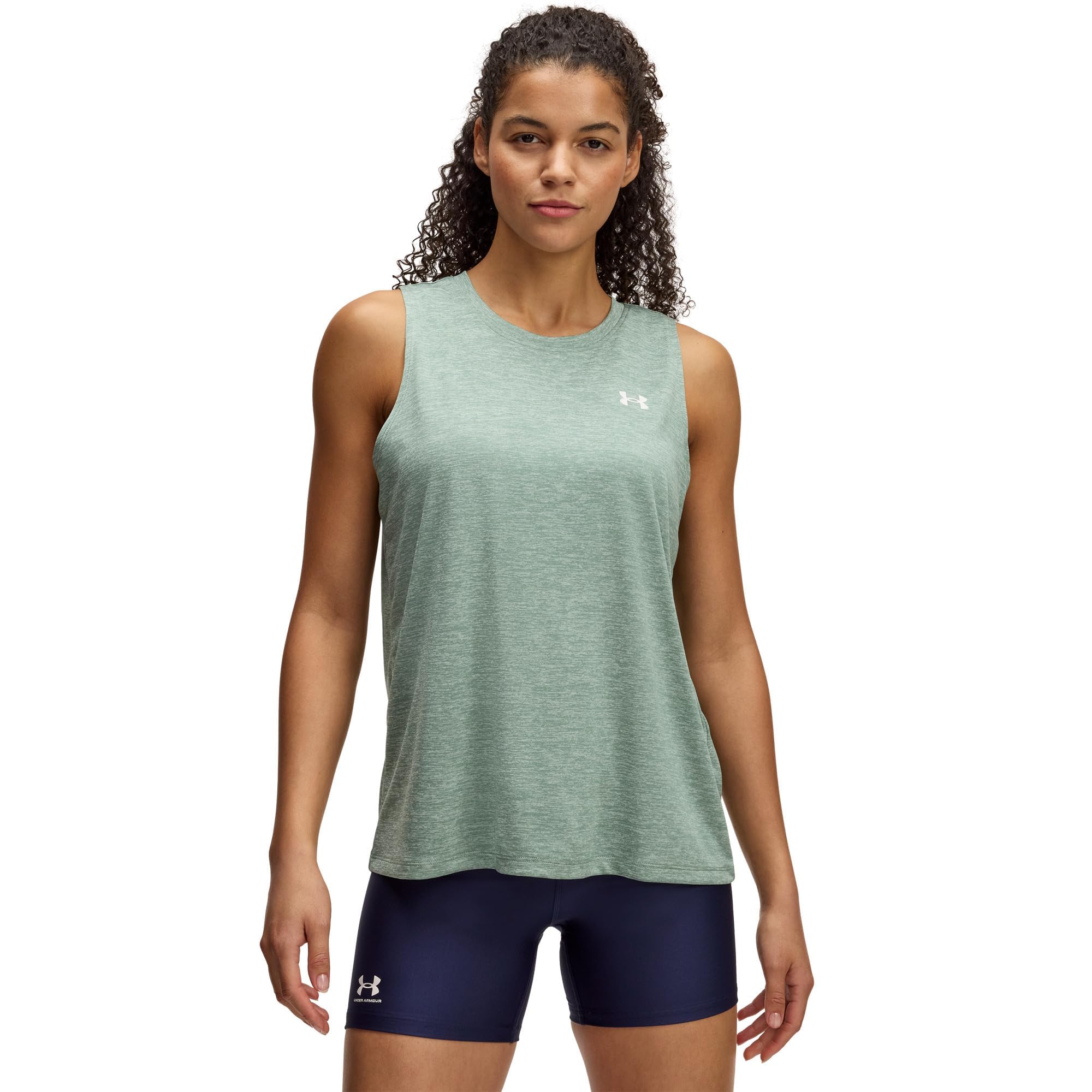 Under Armour Women's (348) Silica Green / / White Underarmour'stechtwisttanktop, ,Xs