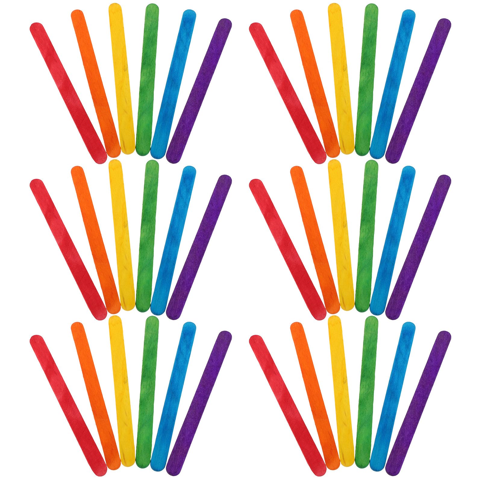 500 Palos de Madera Coloridos para Manualidades Infantiles, Palitos de Helado para Adornos Creativos y Proyectos de Arte