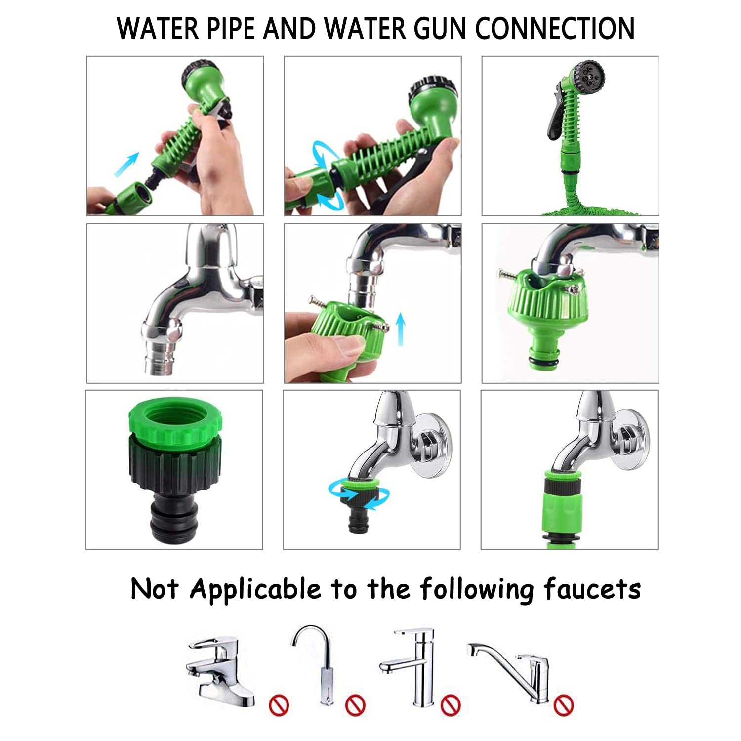 Tuyau D'arrosage Extensible 30 M - Léger Avec 7 Modes De Pulvérisation - Pour Jardin, Lavage Auto, Animaux - Avec Connecteur Universel