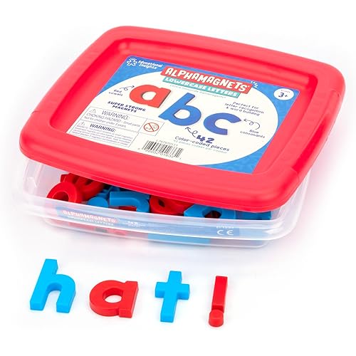 Educational Insights Color-Coded Lowercase AlphaMagnets, Set of 42 Magnetic Lowercase Letters: Perfect for Homeschool, Preschool Readiness & Classroom, Ages 3+